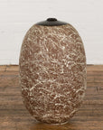 Large Brown & Splattered White Ceramic Decorative Vase-15. Asian & Chinese Furniture, Art, Antiques, Vintage Home Décor for sale at FEA Home