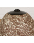 Large Brown & Splattered White Ceramic Decorative Vase-6. Asian & Chinese Furniture, Art, Antiques, Vintage Home Décor for sale at FEA Home