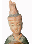 17th Century Ming or Qing Dynasty Chinese Glazed Terracotta Statue of Official-2. Asian & Chinese Furniture, Art, Antiques, Vintage Home Décor for sale at FEA Home