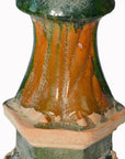 17th Century Ming or Qing Dynasty Chinese Glazed Terracotta Statue of Official-4. Asian & Chinese Furniture, Art, Antiques, Vintage Home Décor for sale at FEA Home