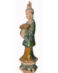 17th Century Ming or Qing Dynasty Chinese Glazed Terracotta Statue of Official-6. Asian & Chinese Furniture, Art, Antiques, Vintage Home Décor for sale at FEA Home