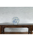 19th Century Blue and White Porcelain Plate Depicting a Rooster and Hen-3. Asian & Chinese Furniture, Art, Antiques, Vintage Home Décor for sale at FEA Home
