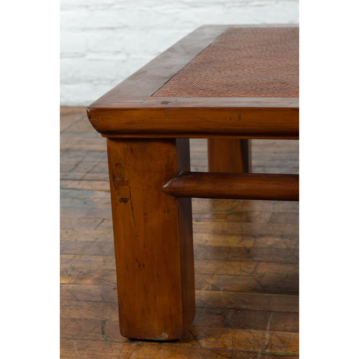 19th Century Elmwood and Rattan Converted Coffee Table from the Qing Dynasty-10. Asian & Chinese Furniture, Art, Antiques, Vintage Home Décor for sale at FEA Home