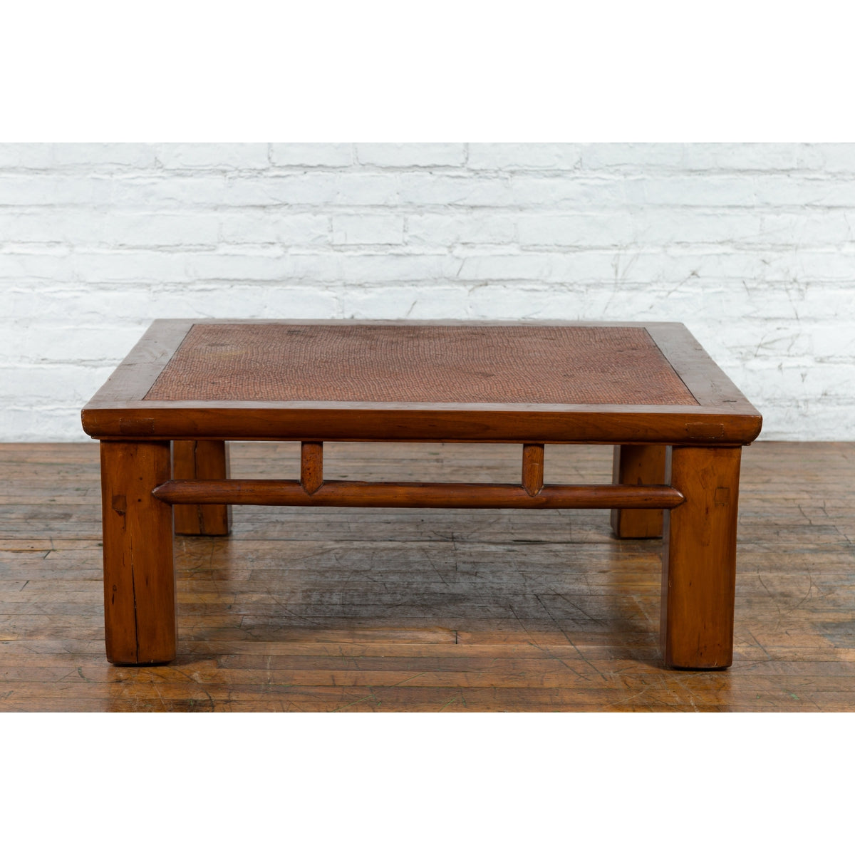 19th Century Elmwood and Rattan Converted Coffee Table from the Qing Dynasty-16. Asian & Chinese Furniture, Art, Antiques, Vintage Home Décor for sale at FEA Home