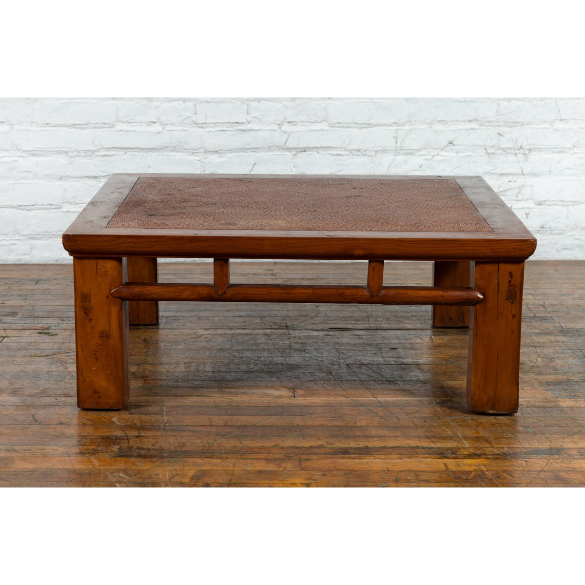 19th Century Elmwood and Rattan Converted Coffee Table from the Qing Dynasty-17. Asian & Chinese Furniture, Art, Antiques, Vintage Home Décor for sale at FEA Home