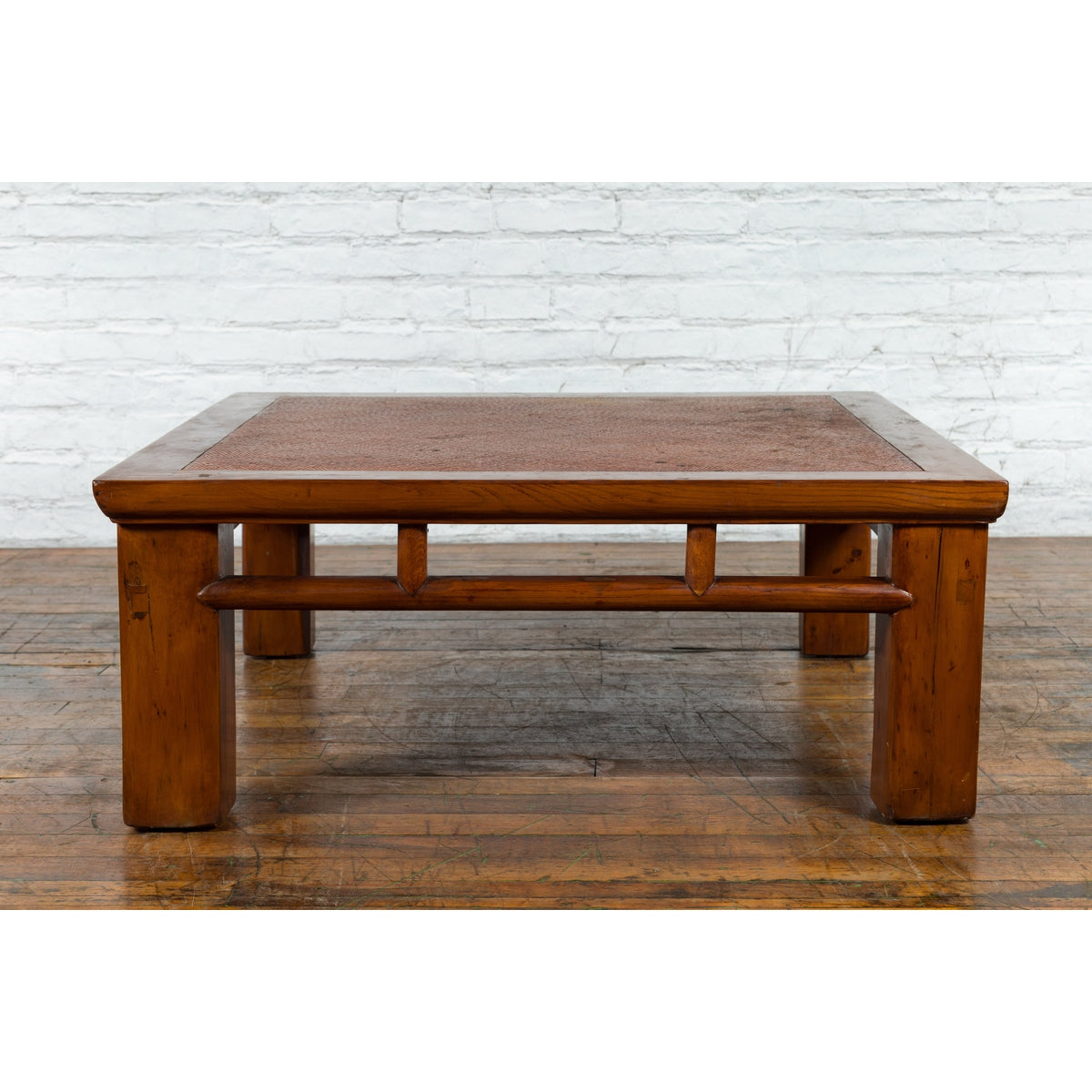 19th Century Elmwood and Rattan Converted Coffee Table from the Qing Dynasty-7. Asian & Chinese Furniture, Art, Antiques, Vintage Home Décor for sale at FEA Home