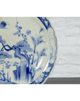 19th Century Hand-Painted Blue and White Japanese Porcelain Charger Plate-6. Asian & Chinese Furniture, Art, Antiques, Vintage Home Décor for sale at FEA Home
