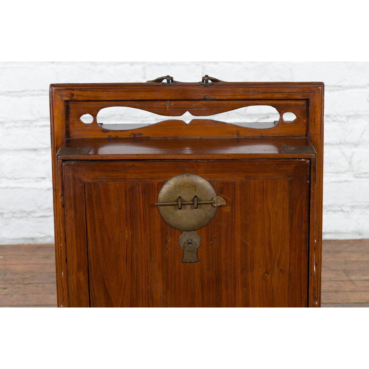 19th Century Traveler's Chest with Removable Door and Interior Drawers-5. Asian & Chinese Furniture, Art, Antiques, Vintage Home Décor for sale at FEA Home
