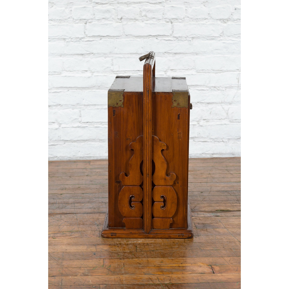 19th Century Traveler's Chest with Removable Door and Interior Drawers-8. Asian & Chinese Furniture, Art, Antiques, Vintage Home Décor for sale at FEA Home