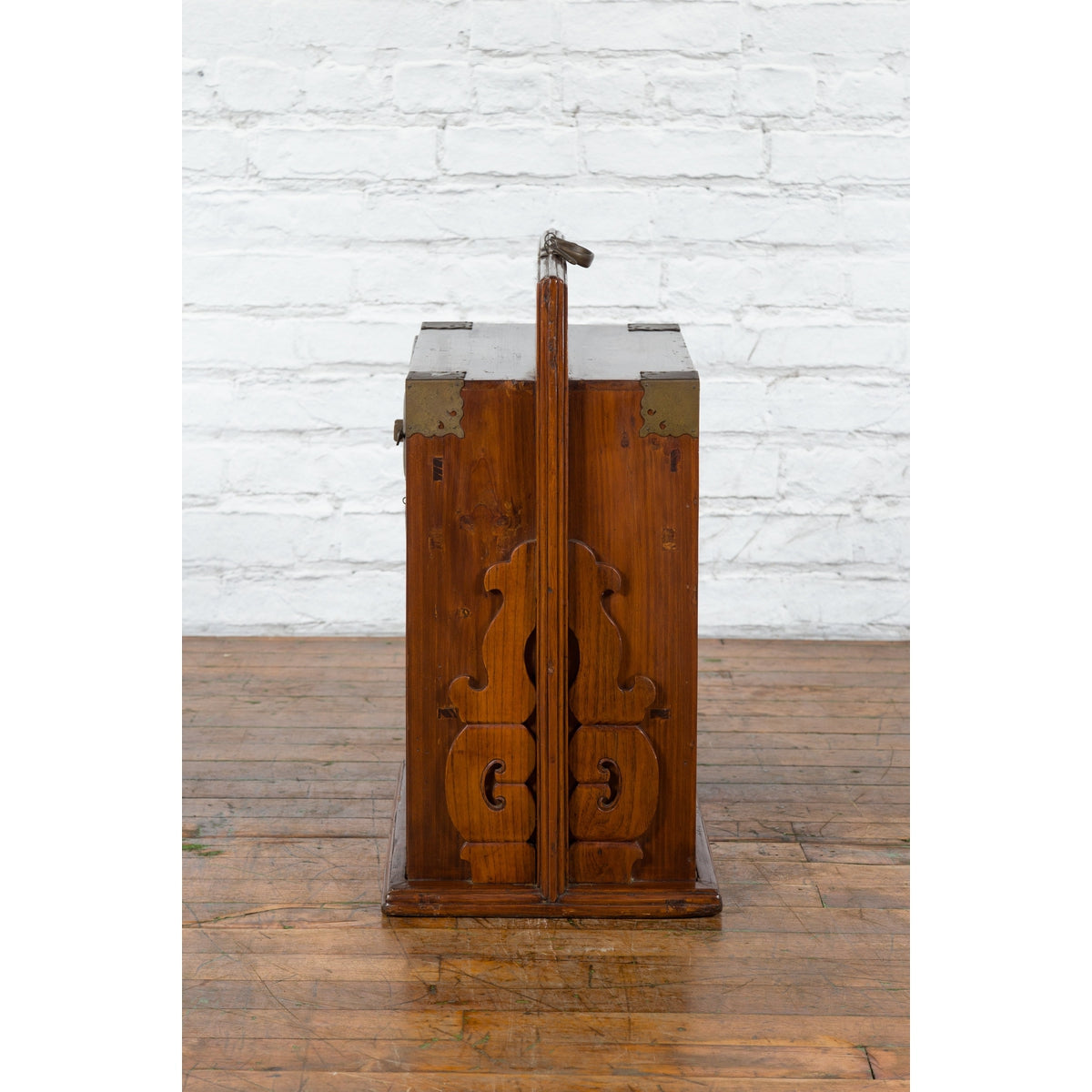 19th Century Traveler's Chest with Removable Door and Interior Drawers-9. Asian & Chinese Furniture, Art, Antiques, Vintage Home Décor for sale at FEA Home