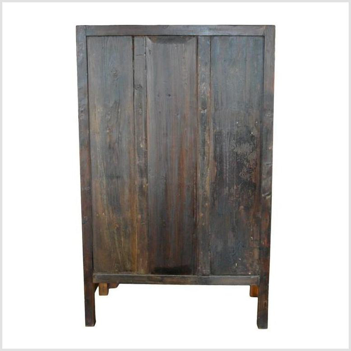 19th Century Chinese Antique Armoire with Burl Wood Panels and Brass Hardware-2. Asian & Chinese Furniture, Art, Antiques, Vintage Home Décor for sale at FEA Home