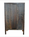 19th Century Chinese Antique Armoire with Burl Wood Panels and Brass Hardware-2. Asian & Chinese Furniture, Art, Antiques, Vintage Home Décor for sale at FEA Home