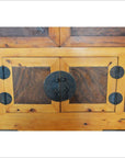 19th Century Chinese Antique Armoire with Burl Wood Panels and Brass Hardware-6. Asian & Chinese Furniture, Art, Antiques, Vintage Home Décor for sale at FEA Home
