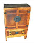 19th Century Chinese Antique Armoire with Burl Wood Panels and Brass Hardware-8. Asian & Chinese Furniture, Art, Antiques, Vintage Home Décor for sale at FEA Home