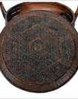 19th Century Chinese Handwoven and Painted Bamboo and Rattan Basket with Handle-3. Asian & Chinese Furniture, Art, Antiques, Vintage Home Décor for sale at FEA Home