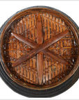 19th Century Chinese Handwoven and Painted Bamboo and Rattan Basket with Handle-7. Asian & Chinese Furniture, Art, Antiques, Vintage Home Décor for sale at FEA Home