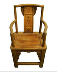 19th Century Chinese Lacquered Carved Elmwood Chair with Traditional Motifs-2. Asian & Chinese Furniture, Art, Antiques, Vintage Home Décor for sale at FEA Home