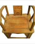 19th Century Chinese Lacquered Carved Elmwood Chair with Traditional Motifs-3. Asian & Chinese Furniture, Art, Antiques, Vintage Home Décor for sale at FEA Home