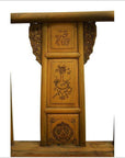 19th Century Chinese Lacquered Carved Elmwood Chair with Traditional Motifs-4. Asian & Chinese Furniture, Art, Antiques, Vintage Home Décor for sale at FEA Home