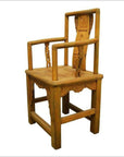 19th Century Chinese Lacquered Carved Elmwood Chair with Traditional Motifs-5. Asian & Chinese Furniture, Art, Antiques, Vintage Home Décor for sale at FEA Home