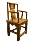 19th Century Chinese Lacquered Carved Elmwood Chair with Traditional Motifs-6. Asian & Chinese Furniture, Art, Antiques, Vintage Home Décor for sale at FEA Home