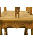 19th Century Chinese Lacquered Carved Elmwood Chair with Traditional Motifs-8. Asian & Chinese Furniture, Art, Antiques, Vintage Home Décor for sale at FEA Home
