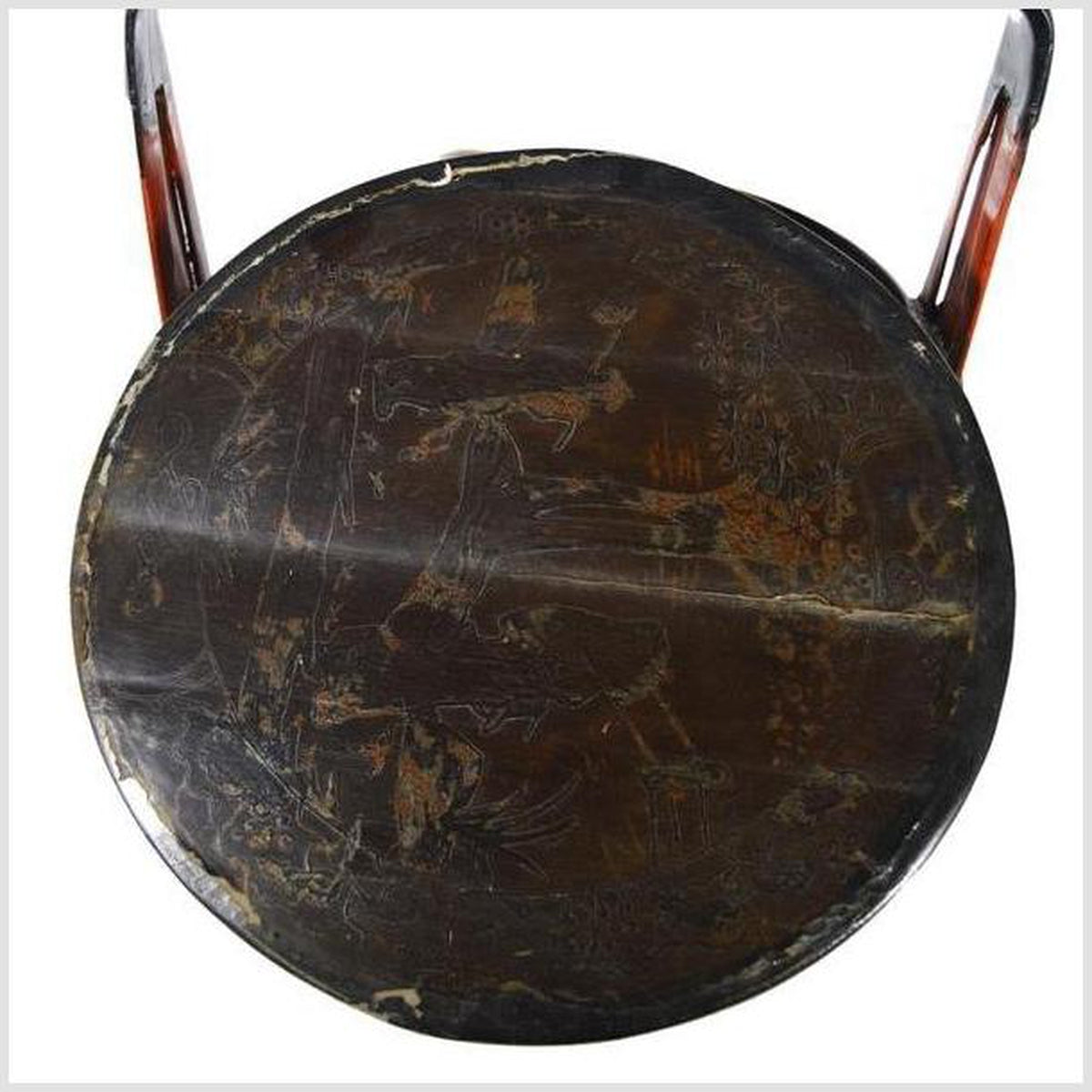 19th Century Chinese Two-Colored Bamboo and Wood Tiered Lunch Basket-4. Asian & Chinese Furniture, Art, Antiques, Vintage Home Décor for sale at FEA Home
