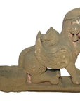 19th Century Hand-Carved Stone Sphinx Sculpture with Tiara and Earrings-1. Asian & Chinese Furniture, Art, Antiques, Vintage Home Décor for sale at FEA Home