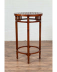 19th Century Indonesian Round Pedestal Table with Pierced Apron and Stretchers-12. Asian & Chinese Furniture, Art, Antiques, Vintage Home Décor for sale at FEA Home