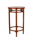 19th Century Indonesian Round Pedestal Table with Pierced Apron and Stretchers-1. Asian & Chinese Furniture, Art, Antiques, Vintage Home Décor for sale at FEA Home