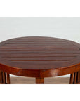 19th Century Indonesian Round Pedestal Table with Pierced Apron and Stretchers-6. Asian & Chinese Furniture, Art, Antiques, Vintage Home Décor for sale at FEA Home