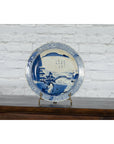 19th Century Japanese Porcelain Imari Plate with Painted Blue and White Décor-19. Asian & Chinese Furniture, Art, Antiques, Vintage Home Décor for sale at FEA Home