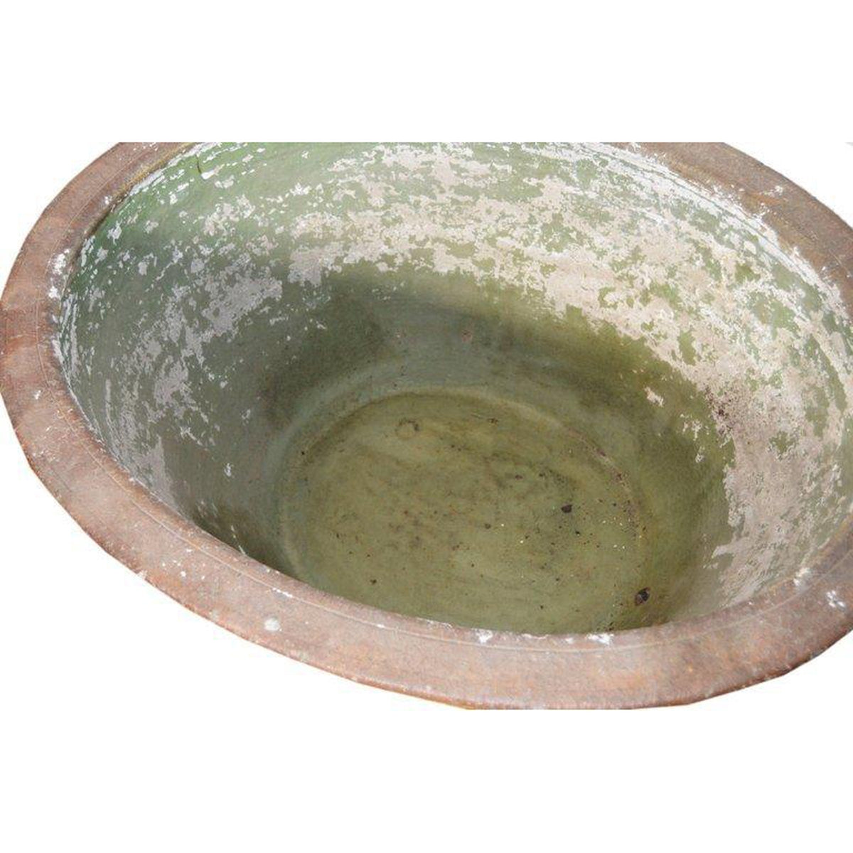 19th Century Southern Chinese Painted Ceramic Bathtub from Annan with Greek Key-3. Asian & Chinese Furniture, Art, Antiques, Vintage Home Décor for sale at FEA Home