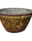 19th Century Southern Chinese Painted Ceramic Bathtub from Annan with Greek Key-5. Asian & Chinese Furniture, Art, Antiques, Vintage Home Décor for sale at FEA Home