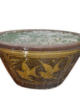 19th Century Southern Chinese Painted Ceramic Bathtub from Annan with Greek Key-1. Asian & Chinese Furniture, Art, Antiques, Vintage Home Décor for sale at FEA Home