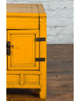 20th Century Vintage Bedside Cabinet with Yellow Lacquer and Lift Top-10. Asian & Chinese Furniture, Art, Antiques, Vintage Home Décor for sale at FEA Home