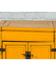 20th Century Vintage Bedside Cabinet with Yellow Lacquer and Lift Top-5. Asian & Chinese Furniture, Art, Antiques, Vintage Home Décor for sale at FEA Home