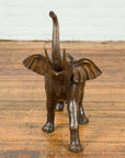 Contemporary Bronze Sculpture of a Trumpeting Elephant with Trunk Up-11. Asian & Chinese Furniture, Art, Antiques, Vintage Home Décor for sale at FEA Home