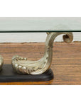 Silver Waves Contemporary Bronze Coffee Table Base-7. Asian & Chinese Furniture, Art, Antiques, Vintage Home Décor for sale at FEA Home