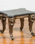 Vintage Renaissance Style Side Table with Grotesque Motifs and Black Marble Top-2. Asian & Chinese Furniture, Art, Antiques, Vintage Home Décor for sale at FEA Home