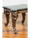 Vintage Renaissance Style Side Table with Grotesque Motifs and Black Marble Top-12. Asian & Chinese Furniture, Art, Antiques, Vintage Home Décor for sale at FEA Home
