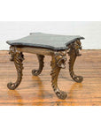 Vintage Renaissance Style Side Table with Grotesque Motifs and Black Marble Top-6. Asian & Chinese Furniture, Art, Antiques, Vintage Home Décor for sale at FEA Home