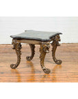 Vintage Renaissance Style Side Table with Grotesque Motifs and Black Marble Top-7. Asian & Chinese Furniture, Art, Antiques, Vintage Home Décor for sale at FEA Home