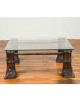 Contemporary Bronze Coffee Table Base with Large Hoof Feet with Brown Patina-3. Asian & Chinese Furniture, Art, Antiques, Vintage Home Décor for sale at FEA Home