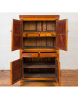 Chinese Antique Two-Toned Stacking Storage Cabinet with Doors and Drawers-11. Asian & Chinese Furniture, Art, Antiques, Vintage Home Décor for sale at FEA Home