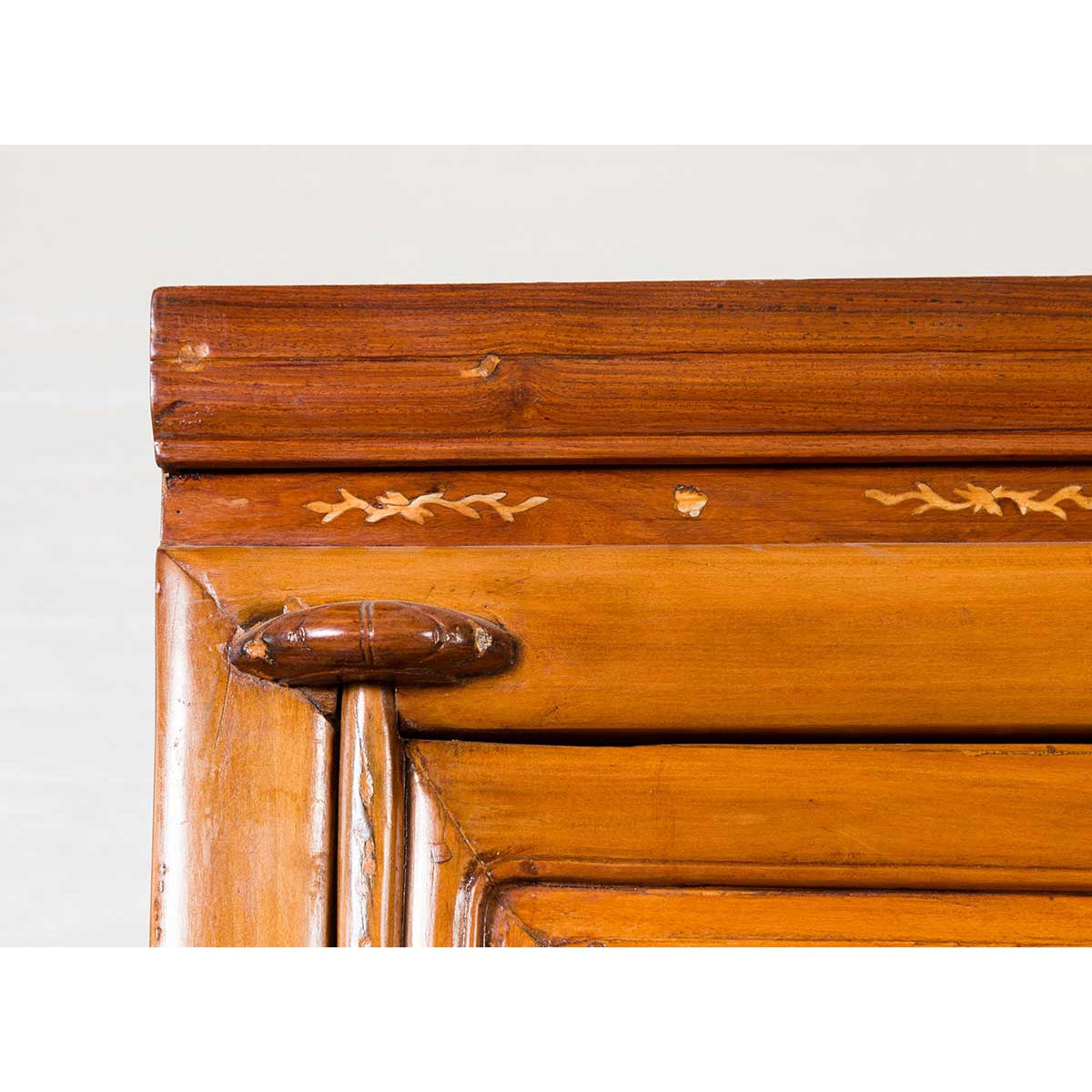 Chinese Antique Two-Toned Stacking Storage Cabinet with Doors and Drawers-12. Asian & Chinese Furniture, Art, Antiques, Vintage Home Décor for sale at FEA Home