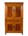 Chinese Antique Two-Toned Stacking Storage Cabinet with Doors and Drawers-1. Asian & Chinese Furniture, Art, Antiques, Vintage Home Décor for sale at FEA Home