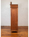 Antique Dutch Colonial Armoire with Low-Relief Carved Painted Birds and Foliage-8. Asian & Chinese Furniture, Art, Antiques, Vintage Home Décor for sale at FEA Home