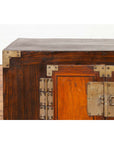 Korean Late 19th Century Two-Toned Side Chest with Brass Hardware-5. Asian & Chinese Furniture, Art, Antiques, Vintage Home Décor for sale at FEA Home