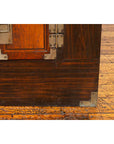 Korean Late 19th Century Two-Toned Side Chest with Brass Hardware-8. Asian & Chinese Furniture, Art, Antiques, Vintage Home Décor for sale at FEA Home